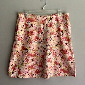 J Jill floral skirt